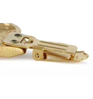 Bullmastiff - Brosche mit Clip, vergoldeter Startnummernhalter, Geschenk für Hundeausstellung der Marke Art-Dog