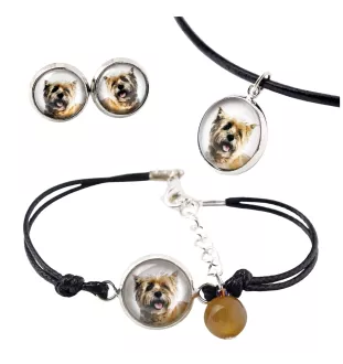 Cairn Terrier - Schmuckset in einer Schachtel, Halskette, Ohrringe, Armband, Produkte der Marke Art-Dog