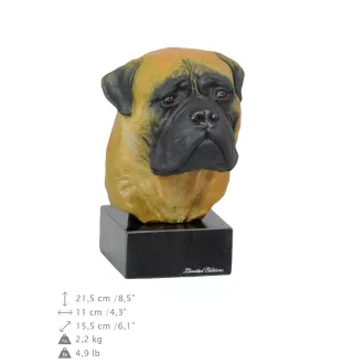 Bullmastiff - figurine peinte, statue, sculpture, réalisée par l'artiste, marque Art-Dog