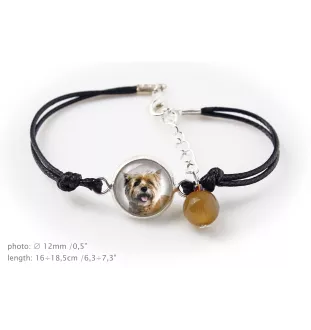 Cairn Terrier - ensemble de bijoux avec votre photo, ensemble fait à la main, bracelet et collier de la marque Art.-Dog