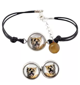 Cairn Terrier - a set of jewelry with your photo, a woman's ornament, handmade item, a product made with passion for creating the Art-Dog brand.