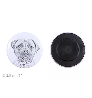Bullmastiff - magnet with a dog's pupil, exceptionally light, strong magnet, handmade product by the Art-Dog brand