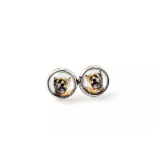 Cairn Terrier - earrings in a box, your photo, handmade jewelry, a product of the Art-Dog brand