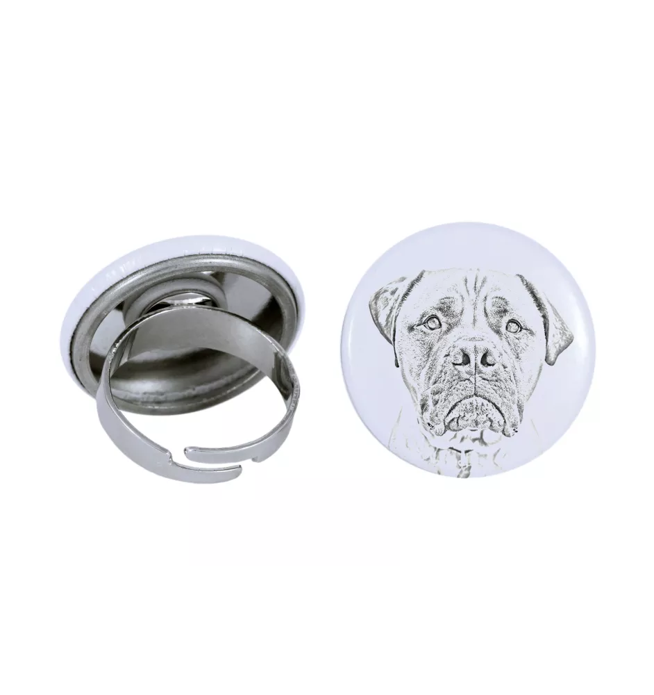 Bullmastiff - women's jewelry with a dog portrait, handmade product, possibility to add your own photo, Art-Dog brand