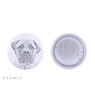 Bullmastiff - Anstecknadel mit Ihrem Hund, fügen Sie Ihr eigenes Foto hinzu, Marke Art-Dog