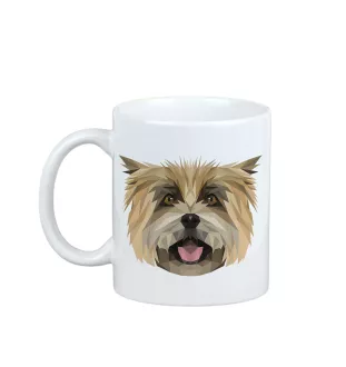 Cairn Terrier - Becher mit einem Bild und dem Schriftzug geometrischer Hund Art-Dog