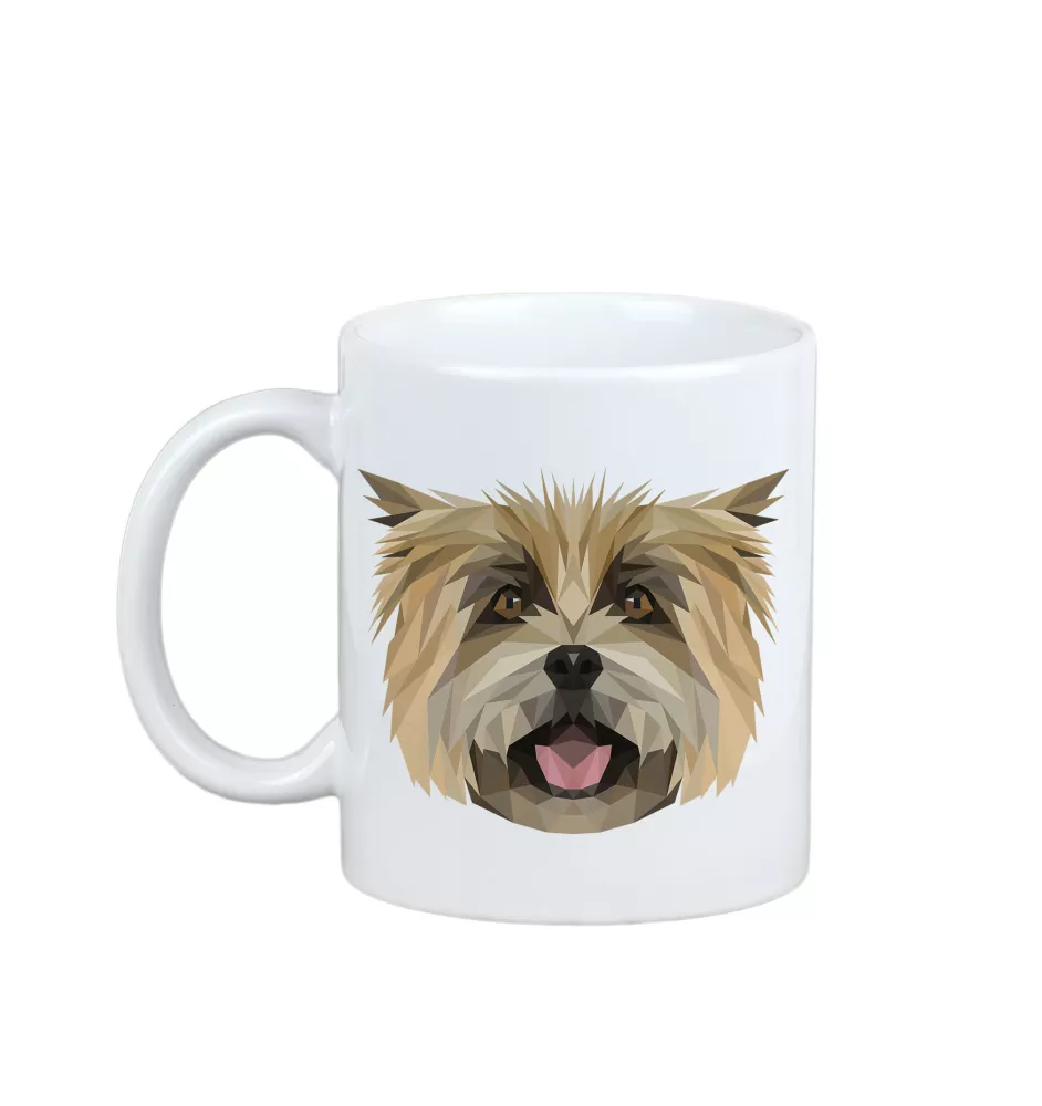 Cairn Terrier - tasse avec une photo et un motif de chien géométrique Art-Dog