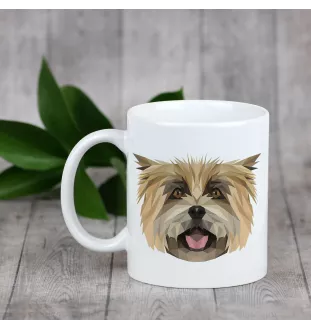 Cairn Terrier - Becher mit einem Bild und dem Schriftzug geometrischer Hund Art-Dog