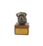 Bullmastiff - urn for dog ashes with a statuette, small urn for a dog, personalized urn with a bust of a dog by Art-Dog brand