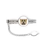 Cairn Terrier - geometric tie clip with a picture and inscription from Art-Dog
