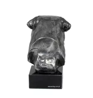 Bullmastiff - figurine en marbre, recouverte de métal argenté, fabriquée à la main, marque Art-Dog