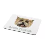 Cairn Terrier - geometrisches Mauspad mit Bild und Aufschrift von Art-Dog