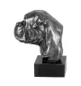 Bullmastiff - Figur auf Marmor, mit Silbermetall überzogen, handgefertigt, Marke Art-Dog