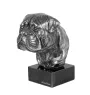 Bullmastiff - figurine on marble, covered with silver metal, handmade, brand Art-Dog