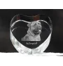 Bullmastiff - Hundebild im Kristall, Kristallherz, einzigartiger Bilderrahmen der Marke Art-Dog