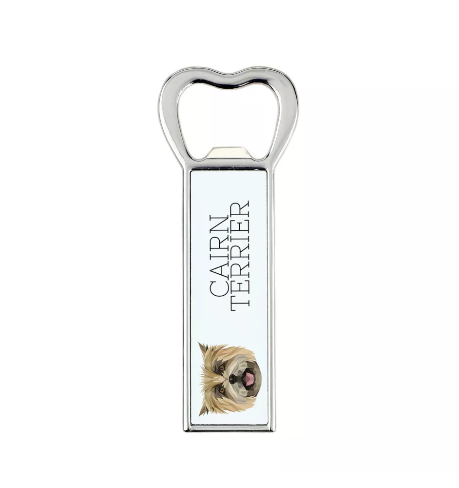 Cairn Terrier - bottle opener with a picture and inscription for beer by Art-Dog