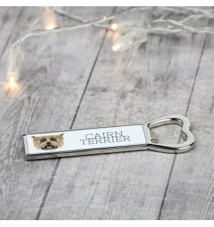 Cairn Terrier - bottle opener with a picture and inscription for beer by Art-Dog