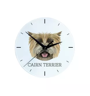 Cairn Terrier zegar geometryczny Art-Dog