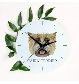 Cairn Terrier zegar geometryczny Art-Dog