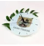 Cairn Terrier - geometric wall clock with a picture and the brand name Art-Dog