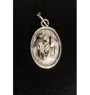 Bullmastiff I - collier avec chien, pendentif pour maman de chien, bijoux uniques de la marque Art-Dog