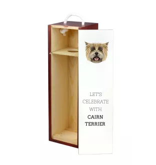 Cairn Terrier pudełko na wino geometryczne Art-Dog