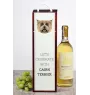 Cairn Terrier - une boîte géométrique avec une photo et un texte pour le vin de la marque Art-Dog