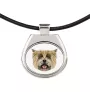 Cairn Terrier - necklace with a geometric design and the inscription "Art-Dog"