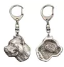 Cane Corso, Italian Cane Corso - Silver-plated key ring with dog, handbag decoration, backpack pendant by Art-Dog brand
