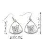 Cairn Terrier - dog earrings, hanging earrings with a picture, personalized jewelry with Art-Dog brand print