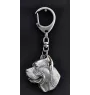 Cane Corso, Italian Cane Corso - Silver-plated key ring with dog, handbag decoration, backpack pendant by Art-Dog brand