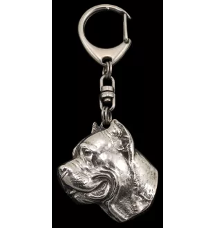 Cane Corso, Chien De Cour Italien - Porte-clés argenté avec chien, décoration de sac à main, pendentif de sac à dos par la marque Art-Dog