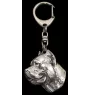 Cane Corso, Italian Cane Corso - Silver-plated key ring with dog, handbag decoration, backpack pendant by Art-Dog brand