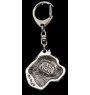 Cane Corso, Italian Cane Corso - Silver-plated key ring with dog, handbag decoration, backpack pendant by Art-Dog brand