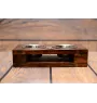 Bullmastiff II - wooden stand with bowls for a dog, steel dog bowls, a gift for adopting a dog from the Art-Dog brand