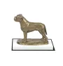 Bullmastiff - statuette de chien, figurine sur un socle blanc, trophée pour exposition de chiens de la marque Art-Dog