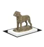 Bullmastiff - Hundestatue, Figur auf weißem Sockel, Trophäe für die Art-Dog-Hundeaustellung.