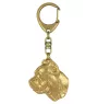 Cane Corso, Italian Cane Corso - Gilded key ring with dog, handbag decoration, luxury accessory by Art-Dog brand