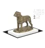Bullmastiff - statuette de chien, figurine sur un socle blanc, trophée pour exposition de chiens de la marque Art-Dog