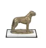 Bullmastiff - Hundestatue, Figur auf weißem Marmor, Trophäe für die Art-Dog-Hundeaustellung