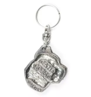 Cane Corso, Italian Cane Corso - Silver-plated pendant with a dog in a decorative box, handbag decoration, backpack pendant by Art-Dog brand