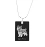 Cairn Terrier - Pendentif en cristal avec chien, collier en argent avec photo, pendentif personnalisé par la marque Art-Dog