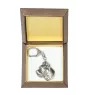 Cane Corso, Italian Cane Corso - Silver-plated key ring with a dog in a gift box, handbag decoration, backpack pendant by Art-Dog brand
