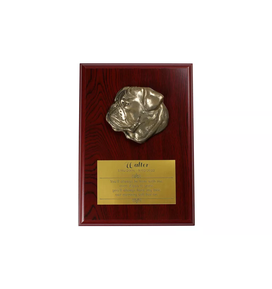 Bullmastiff - bas-relief of a dog, small decoration, realistic plaque with the Art-Dog brand