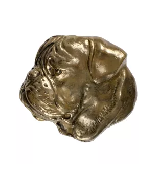 Bullmastiff - Flachrelief eines Hundes, kleiner Dekor, realistische Plakette mit Hund von der Marke Art-Dog