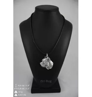 Cane Corso, Chien De Cour Italien - Collier de chien dans une boîte cadeau, médaillon argenté pour fan de chien, pendentif remarquable de la marque Art-Dog