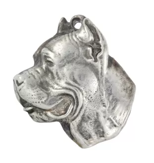 Cane Corso, Chien De Cour Italien - Collier de chien dans une boîte cadeau, médaillon argenté pour fan de chien, pendentif remarquable de la marque Art-Dog