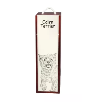 Cairn Terrier - boîte à vin avec chien, boîte à alcool avec graphisme, boîte cadeau personnalisée de la marque Art-Dog