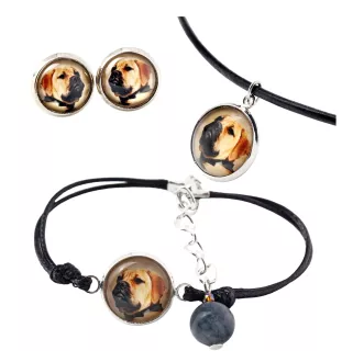 Bullmastiff - Schmuckset in einer Schachtel, Halskette, Ohrringe, Armband, Produkte der Marke Art-Dog