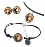 Bullmastiff - ensemble de bijoux dans une boîte, collier, boucles d'oreilles, bracelet, produits de la marque Art-Dog